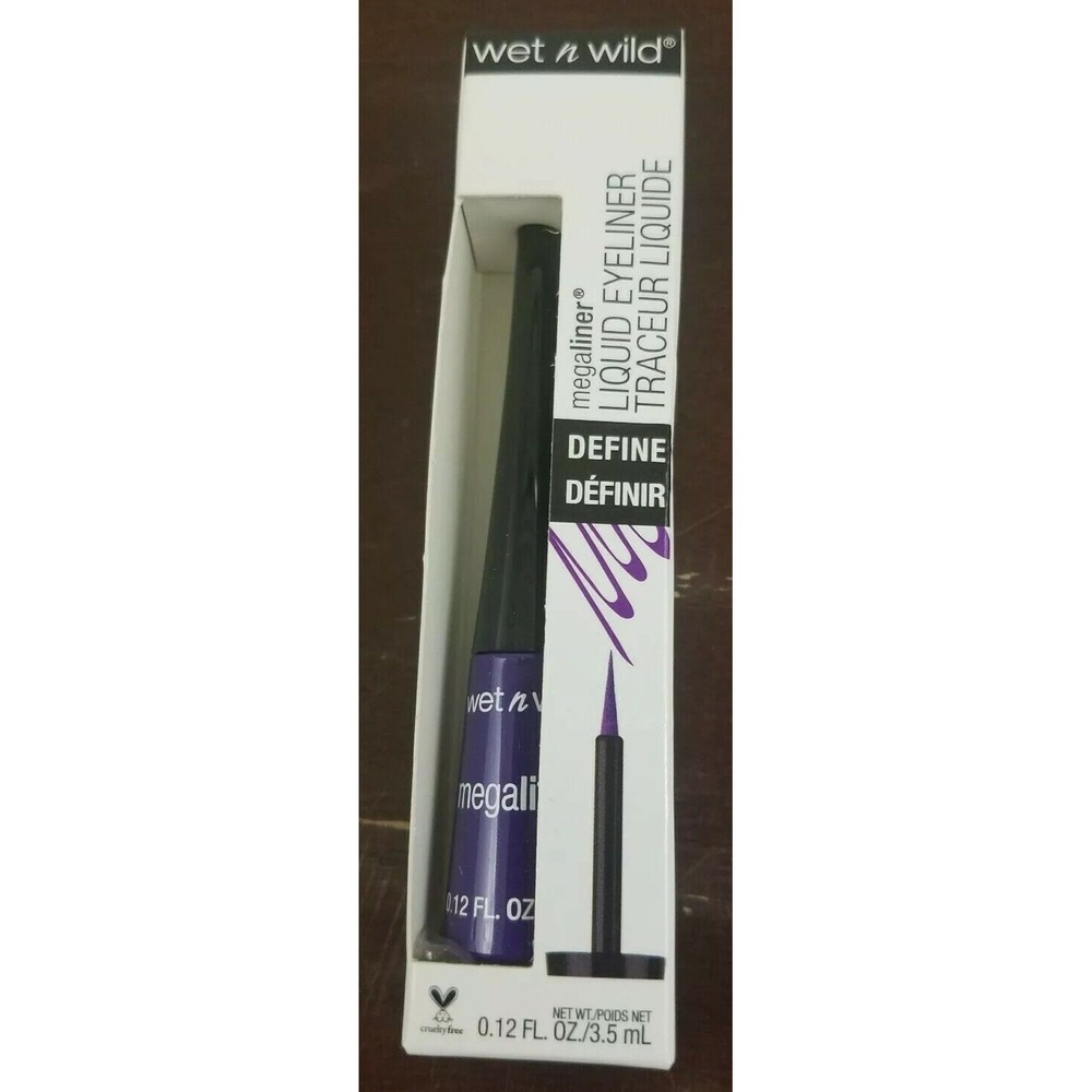 Wet n Wild MegaLiner Liquid Eyeliner, Electric Purple‎ 874a, 0.12 fl oz